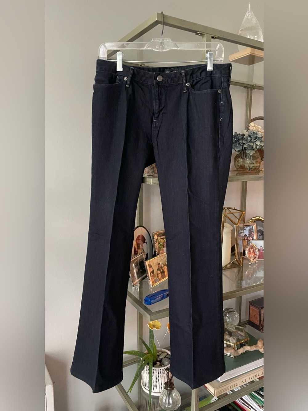Banana Republic Women's Dark Indigo Denim Trousers